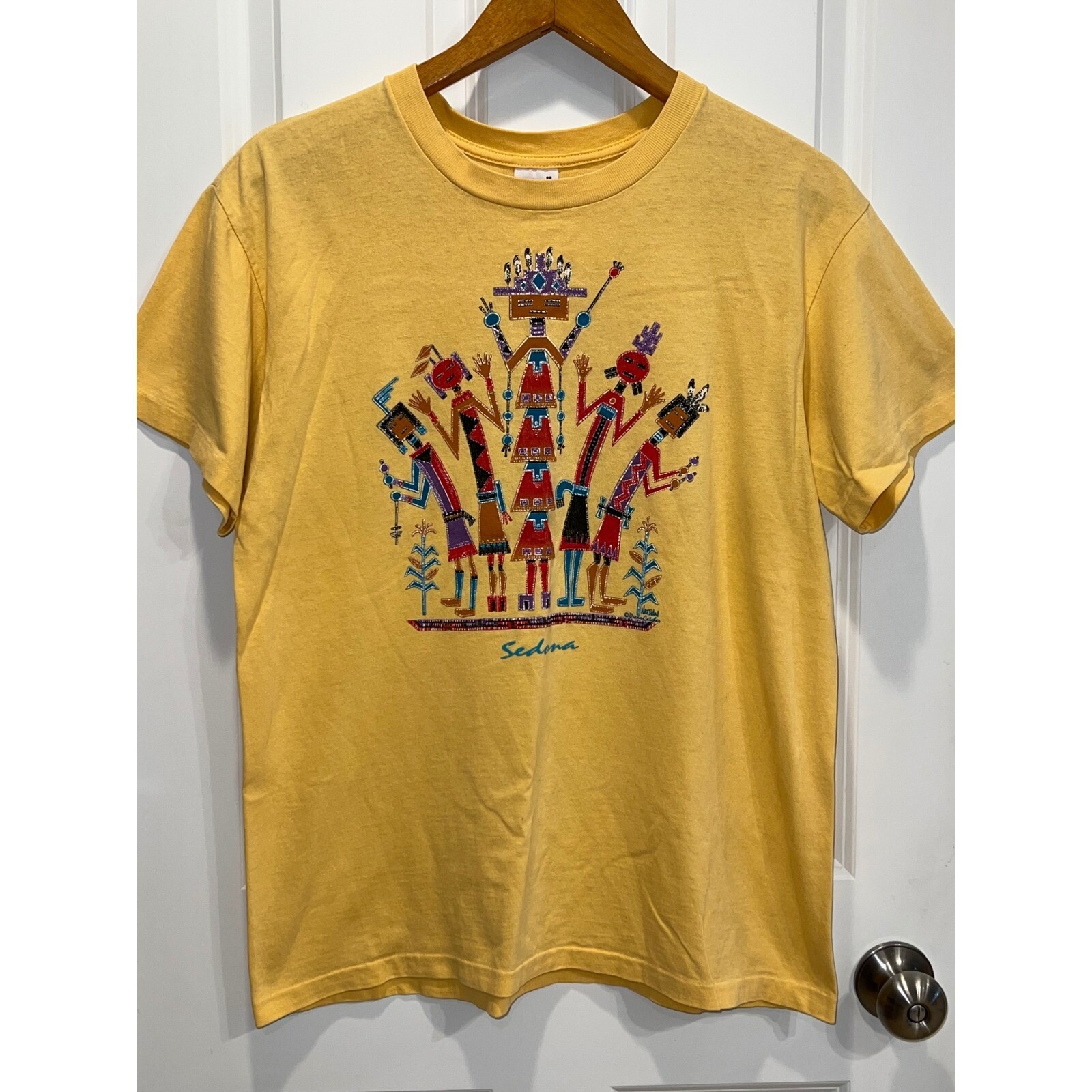 Vintage Anvil Nathan Dream Catcher Large Single Stitch T-Shirt Made In Usa
